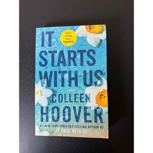 It Starts with Us Colleen Hoover Paperback Novel 9781668001226 Romance Fiction